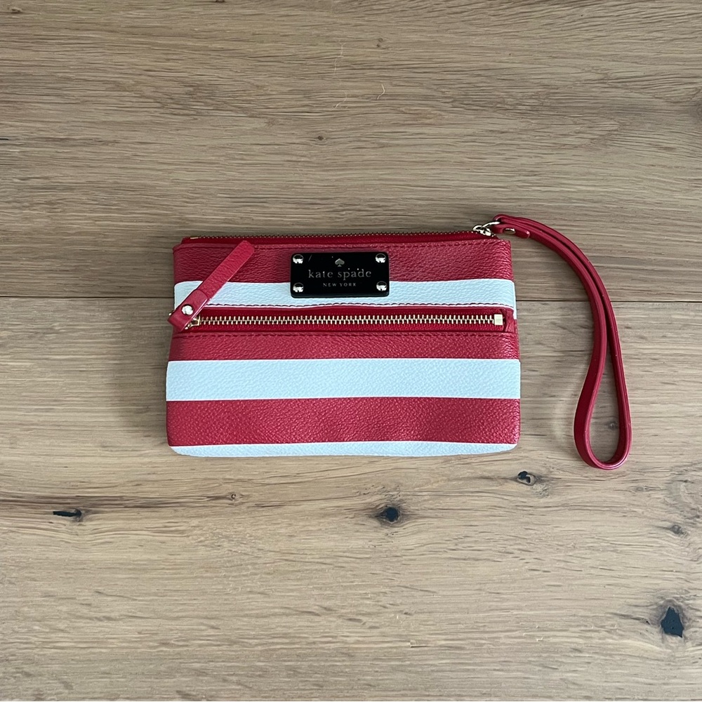 Kate Spade Leather Wristlet, 6” x 4”